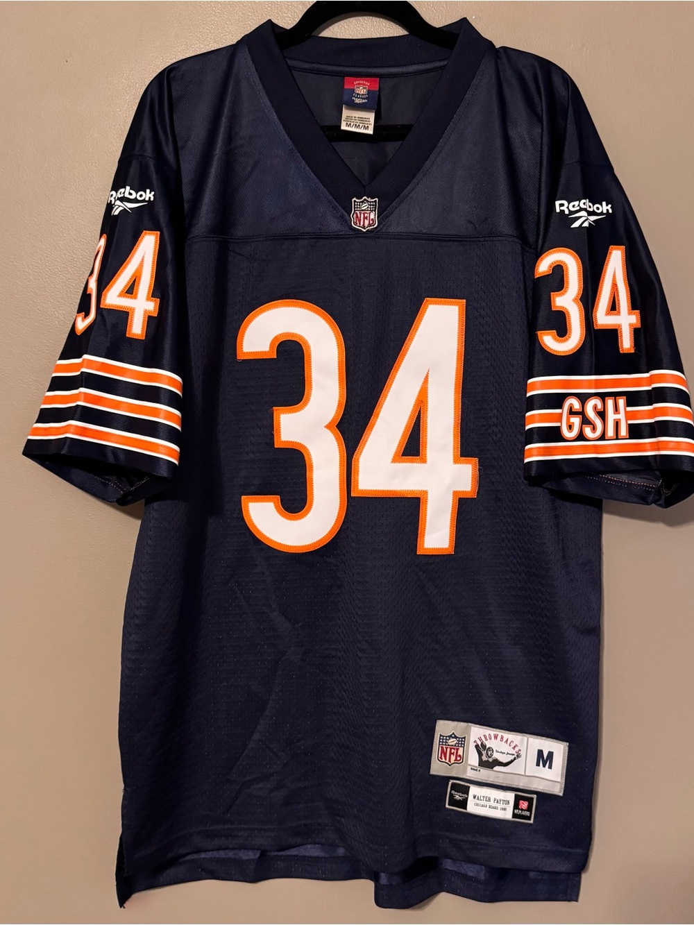 Vintage Walter Payton Chicago Bears Reebok Gridiron Classic Throwback Jersey Med